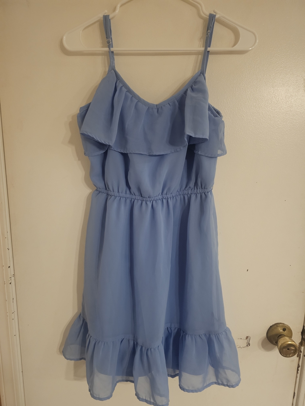 Charlotte Russe Light Blue Ruffle Sundress